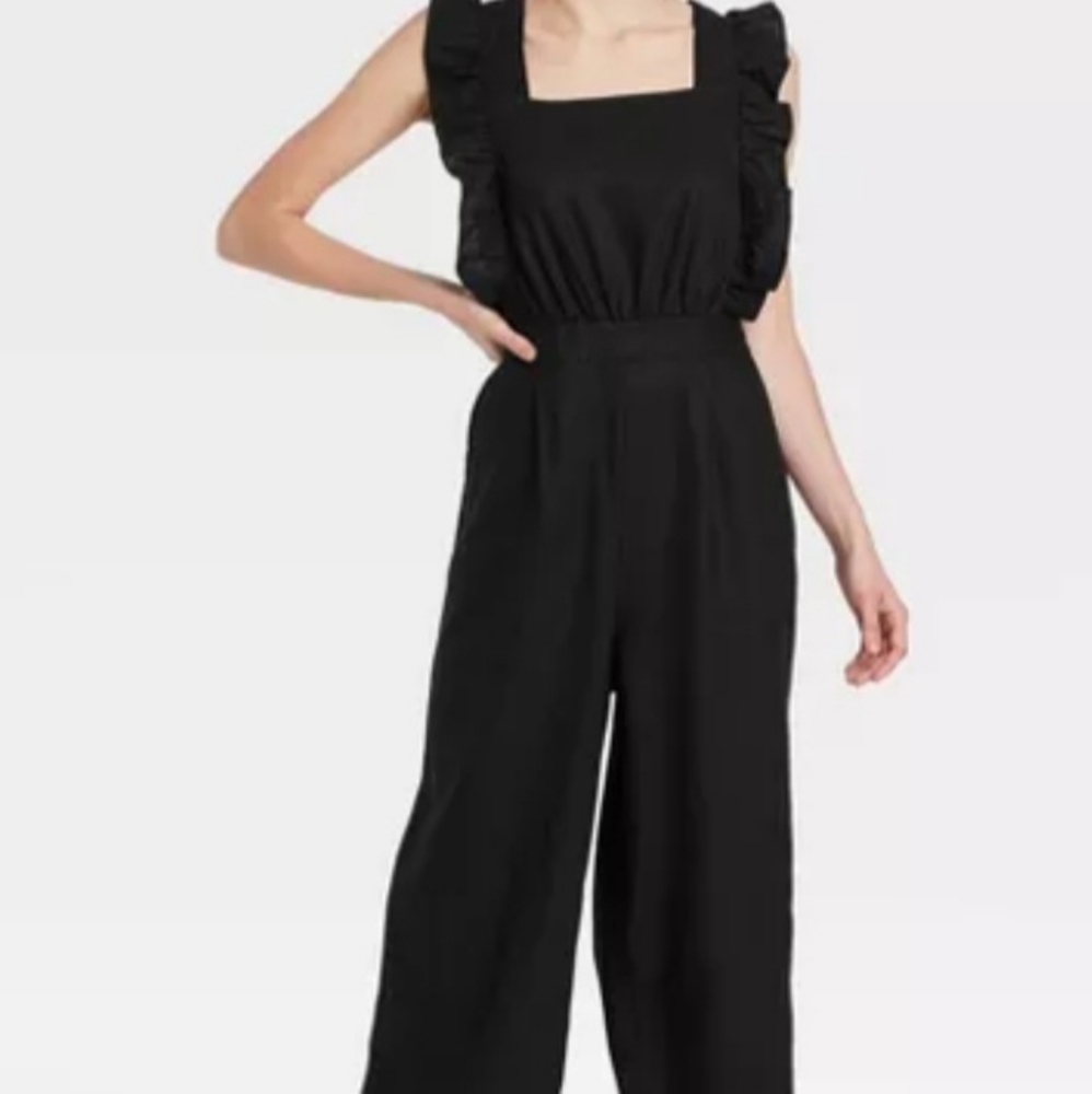 Black Ruffled jumpsuit